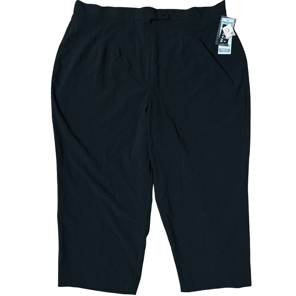 Dressbarn Black Plus Size Cropped Pants